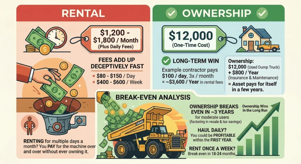 Renting vs Owning a Dump Truck