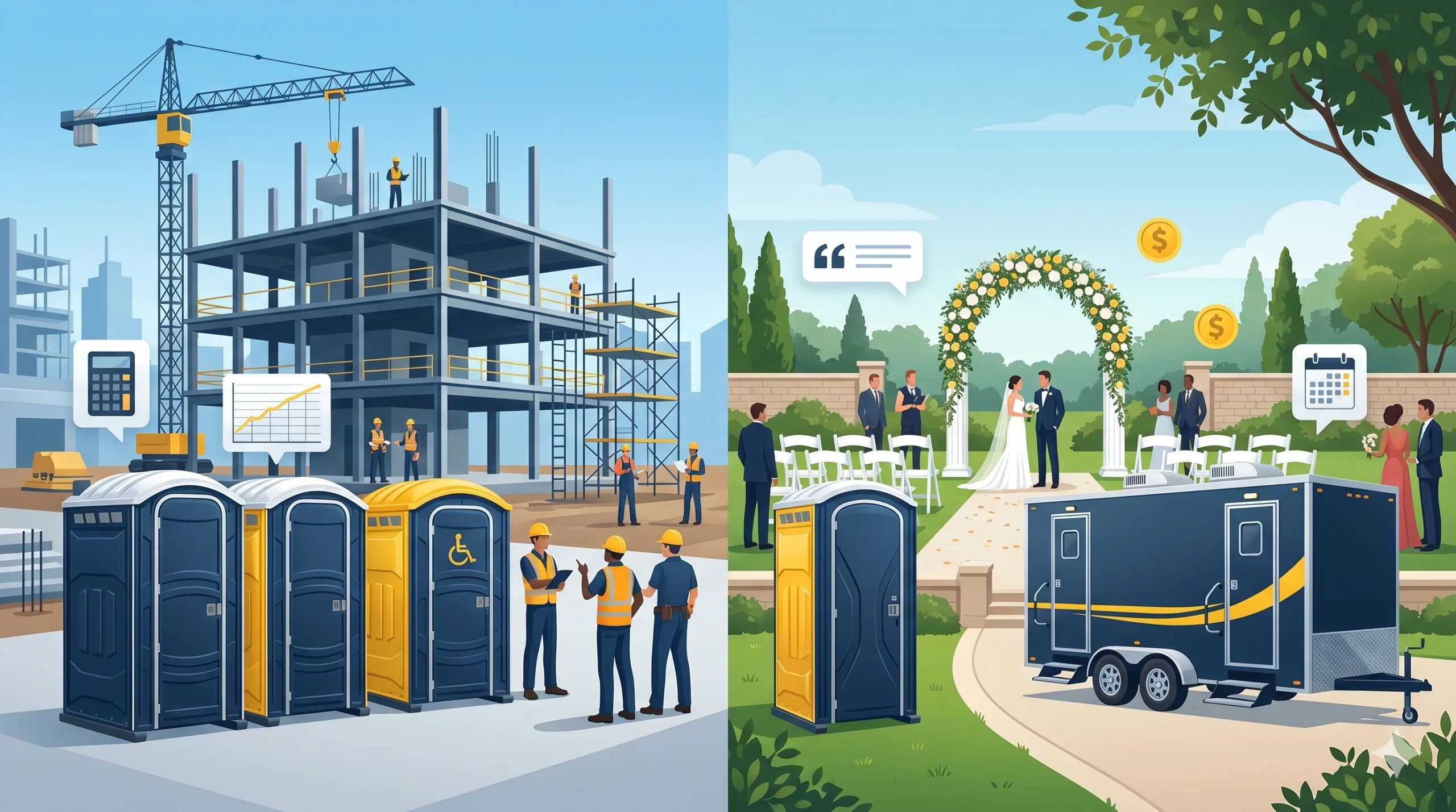 How much does it cost to rent a porta potty