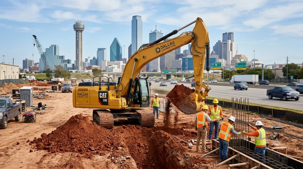excavator rental cost dallas