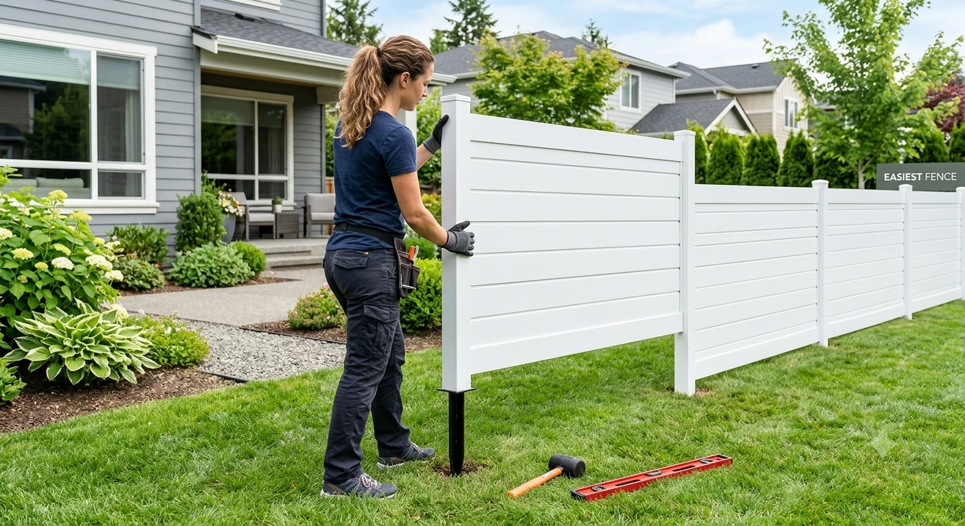 Easiest fence to install yourself