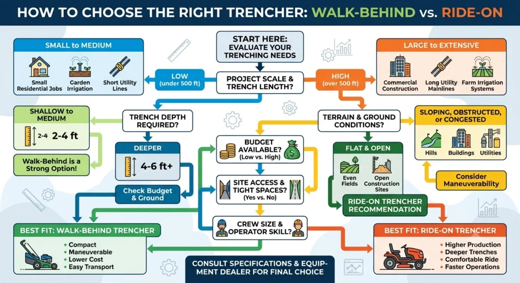 How to choose the right trencher?