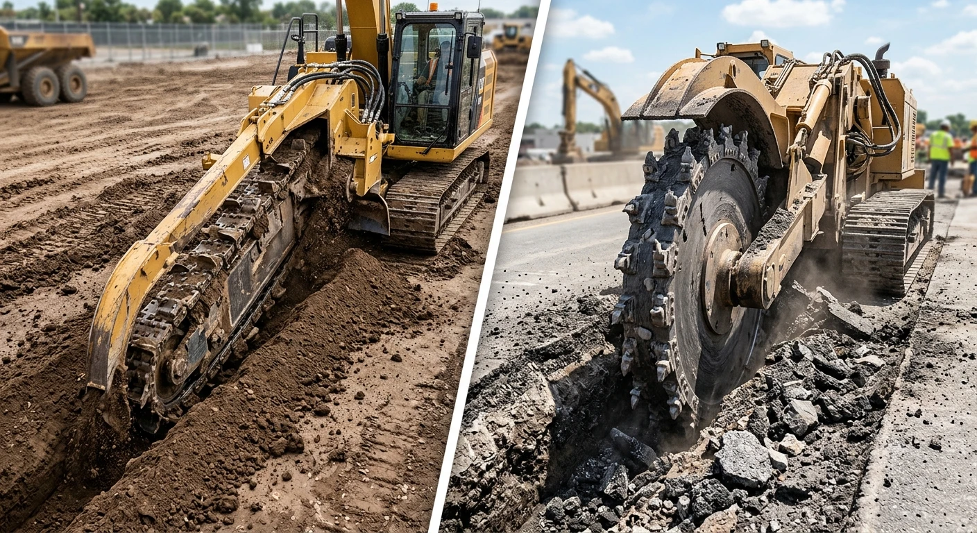 Chain Trencher vs Chain Trencher