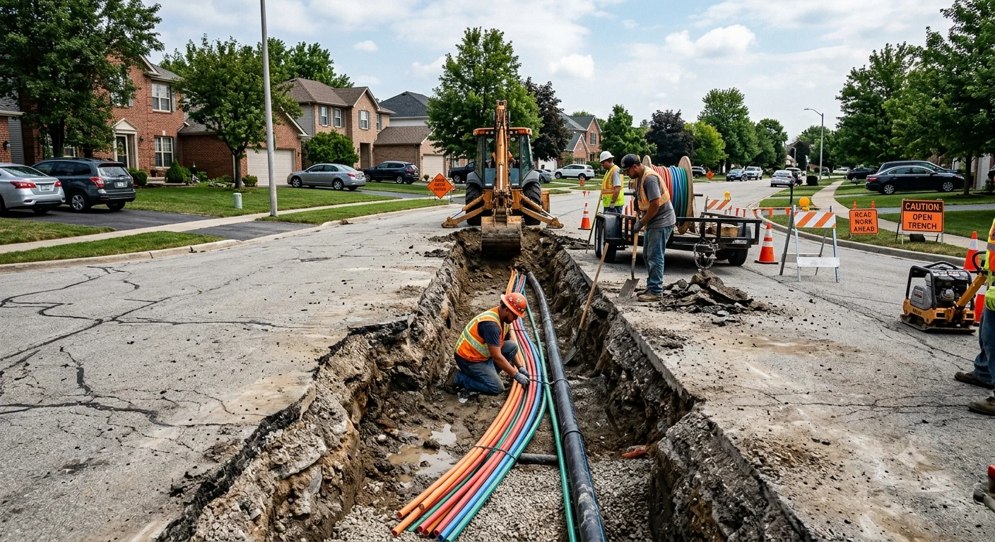 Utility Trenching Cost Calculator - Asphalt Trench Excavation