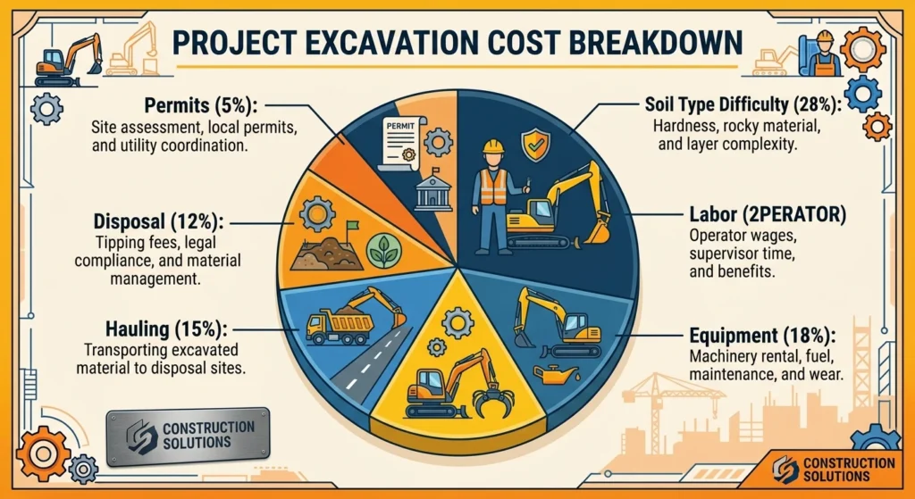 project excavation cost breakdown