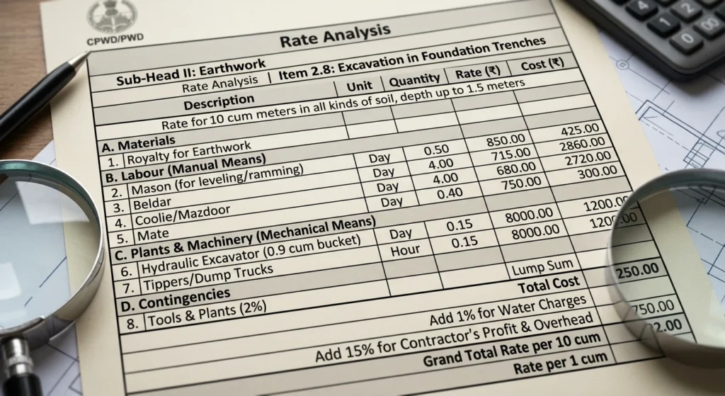 rate analysis