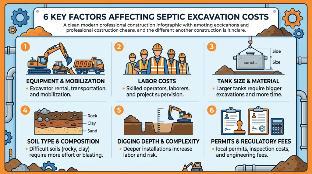 factors affecting excavation cost