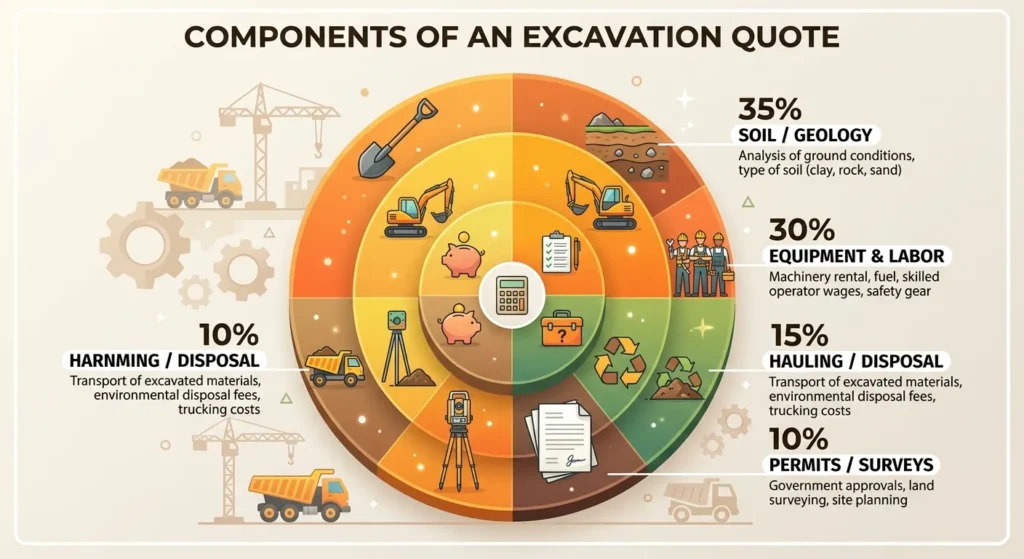 components of an excavation quote