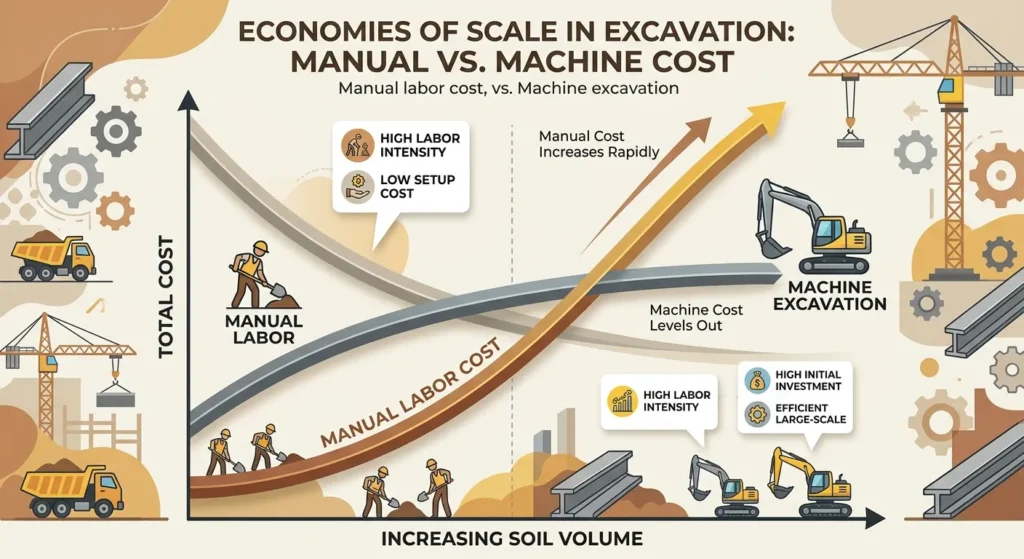 manual vs machine cost