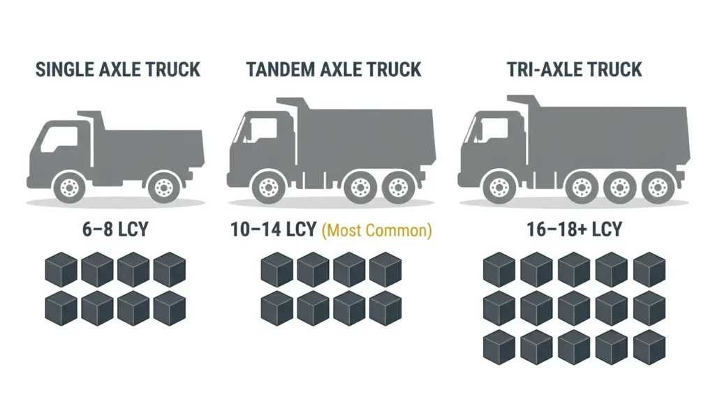 Dump truck capacity