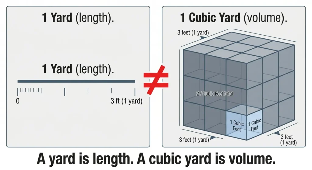 yard vs cubic yard