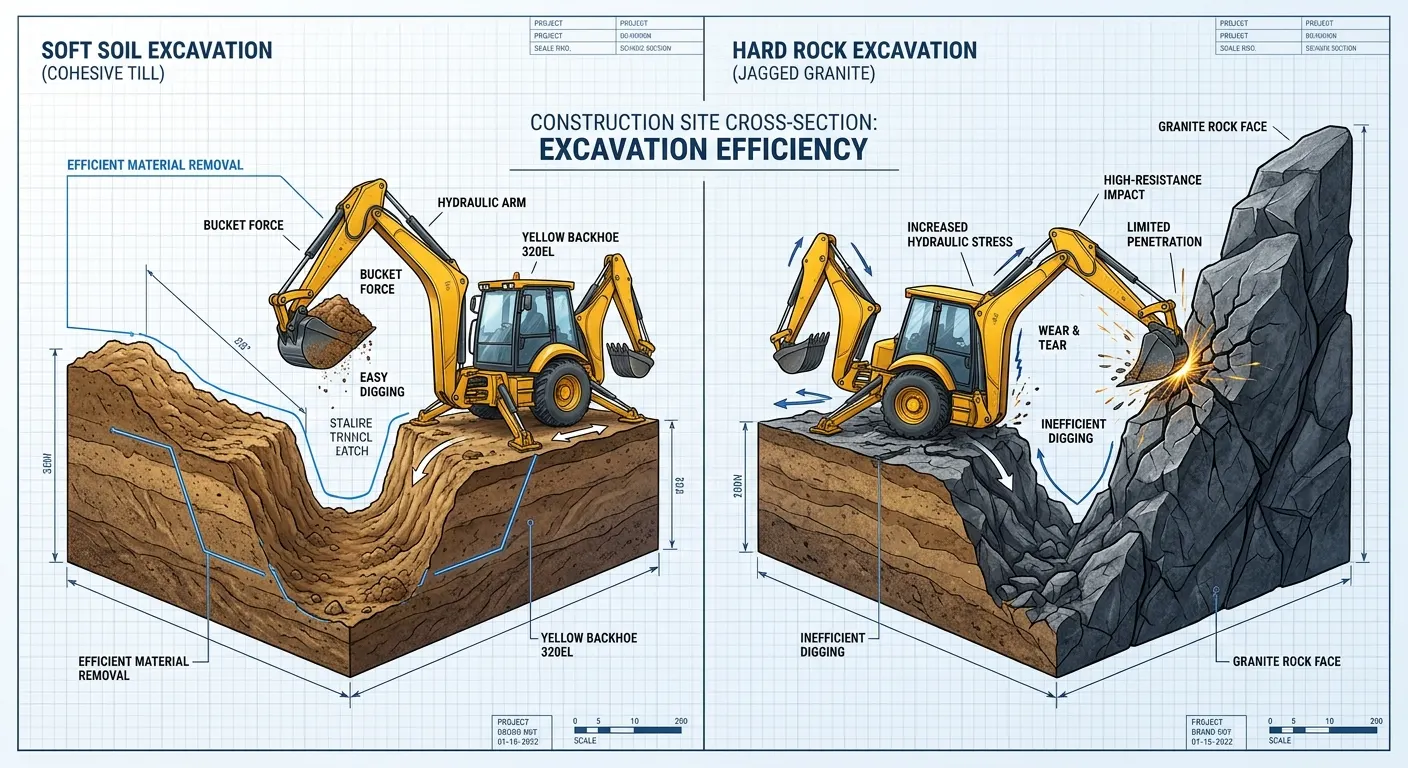soft soil vs hard rock